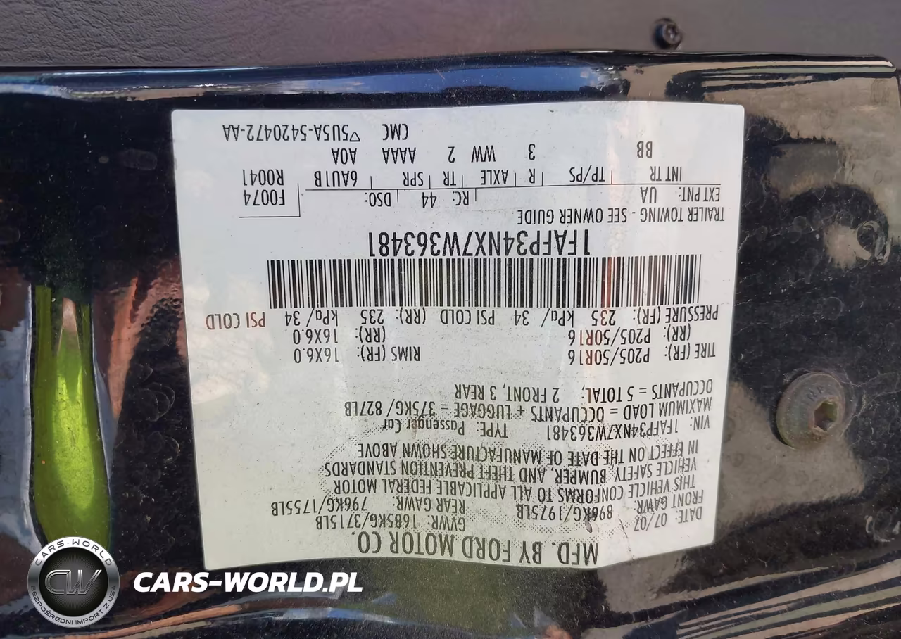 2007 Ford Focus S-Se-Ses VIN:1FAFP34NX7W363481 - 9