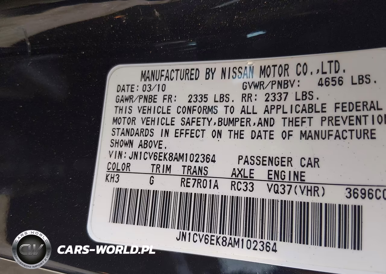 2010 Infiniti G37 Journey VIN:JN1CV6EK8AM102364 - 9