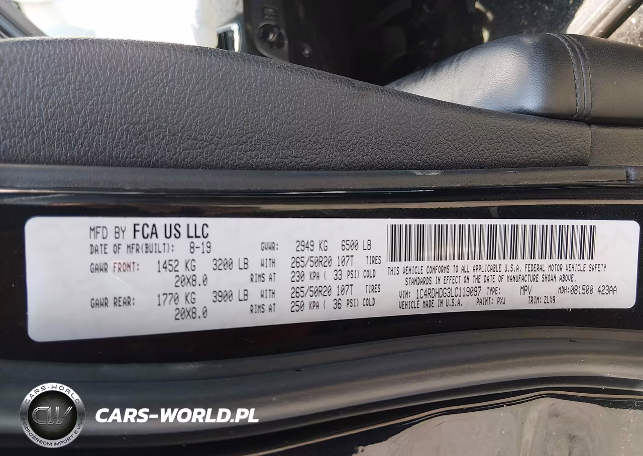 2020 Dodge Durango Gt Plus Rwd VIN:1C4RDHDG3LC119097 - 9