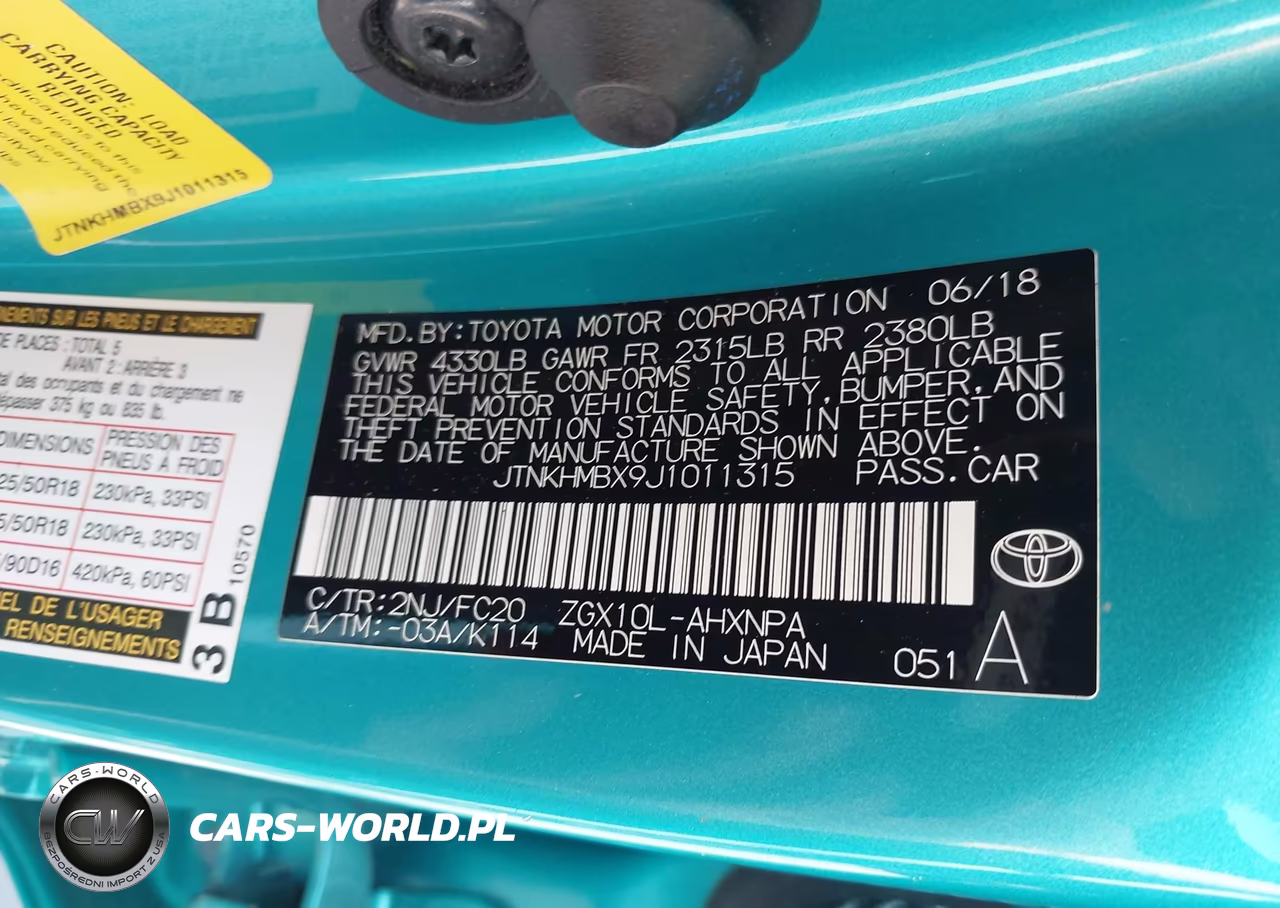 2018 Toyota C-Hr Xle VIN:JTNKHMBX9J1011315 - 9