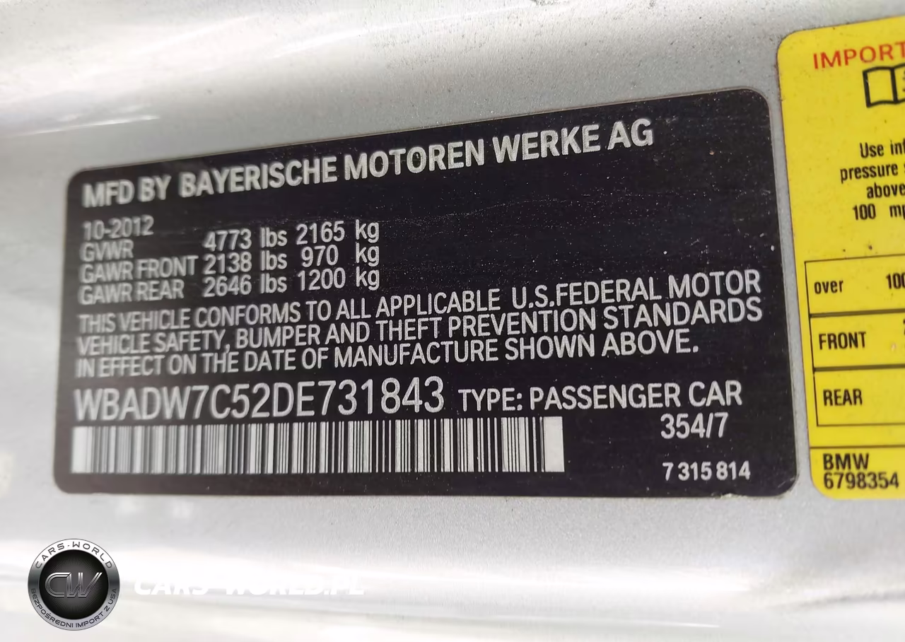 2013 BMW 328I VIN:WBADW7C52DE731843 - 9