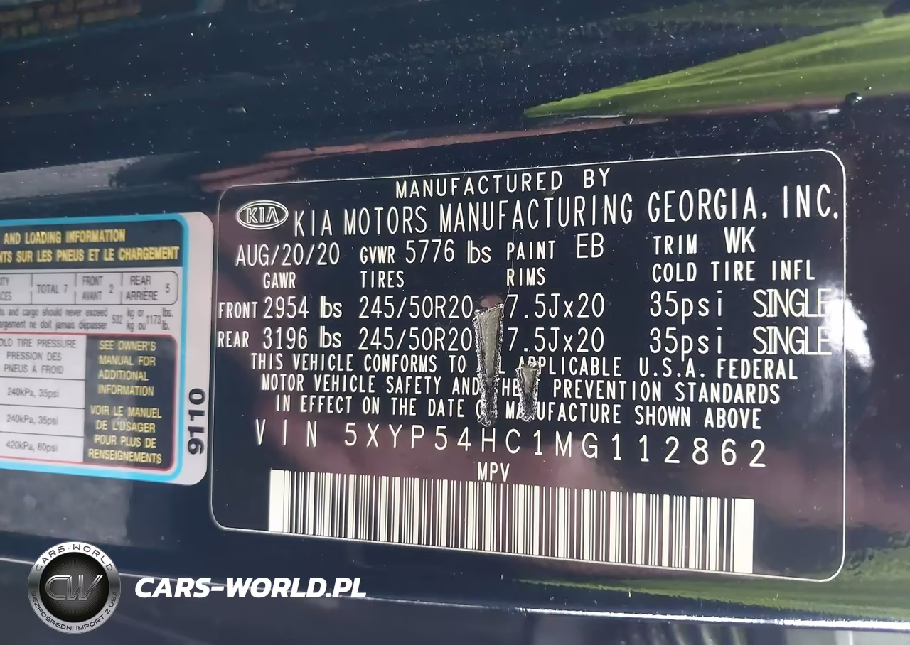 2021 Kia Telluride Sx VIN:5XYP54HC1MG112862 - 9