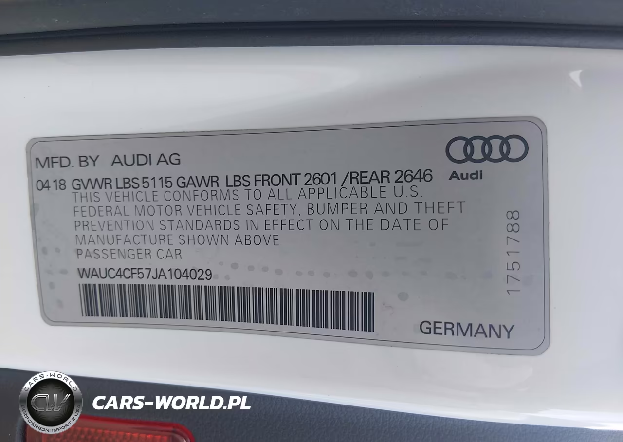 2018 Audi S5 Prestige VIN:WAUC4CF57JA104029 - 9