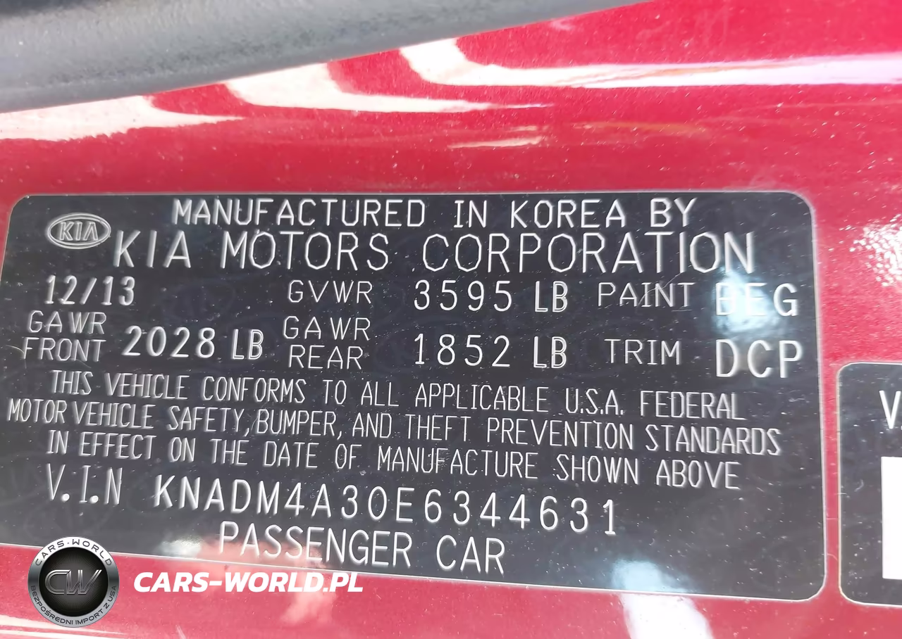 2014 Kia Rio Lx VIN:KNADM4A30E6344631 - 9