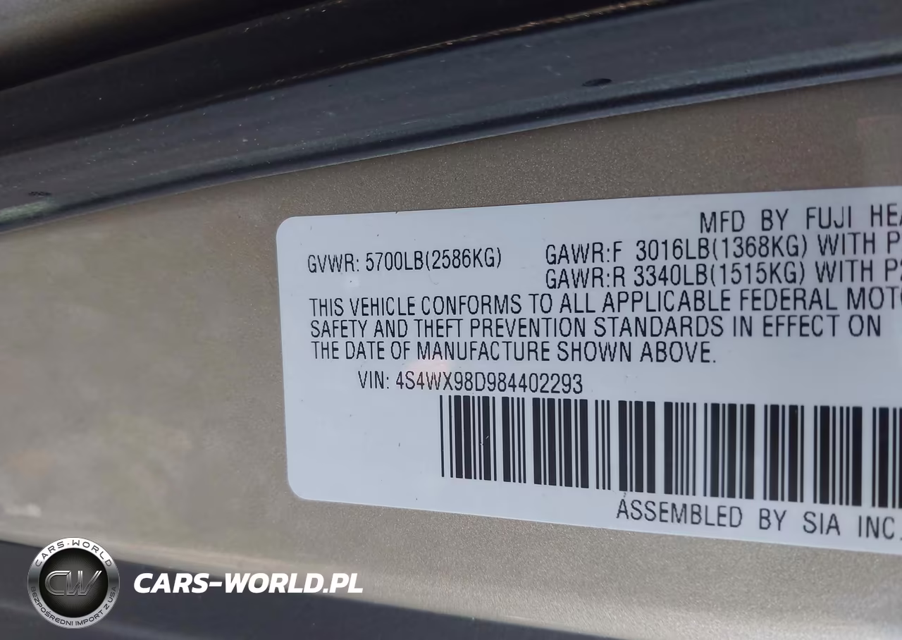 2008 Subaru Tribeca Limited 7-Passenger VIN:4S4WX98D984402293 - 9