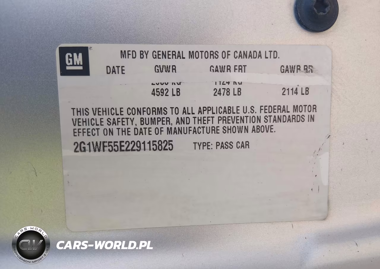 2002 Chevrolet Impala VIN:2G1WF55E229115825 - 9