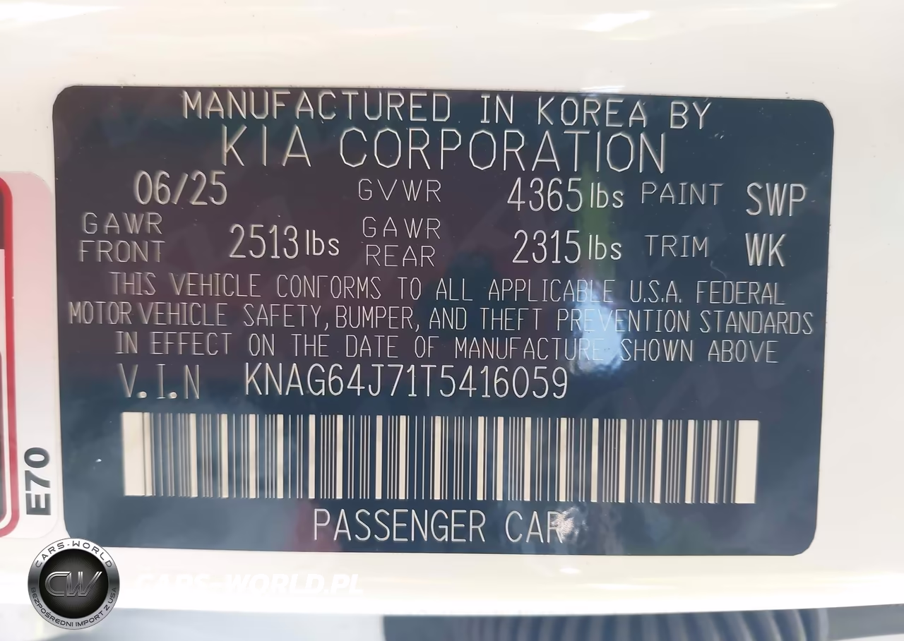 2026 Kia K5 Gt-Line Fwd VIN:KNAG64J71T5416059 - 9