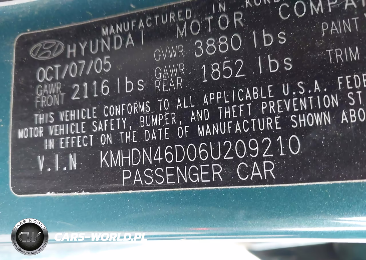2006 Hyundai Elantra Gls-Limited VIN:KMHDN46D06U209210 - 9