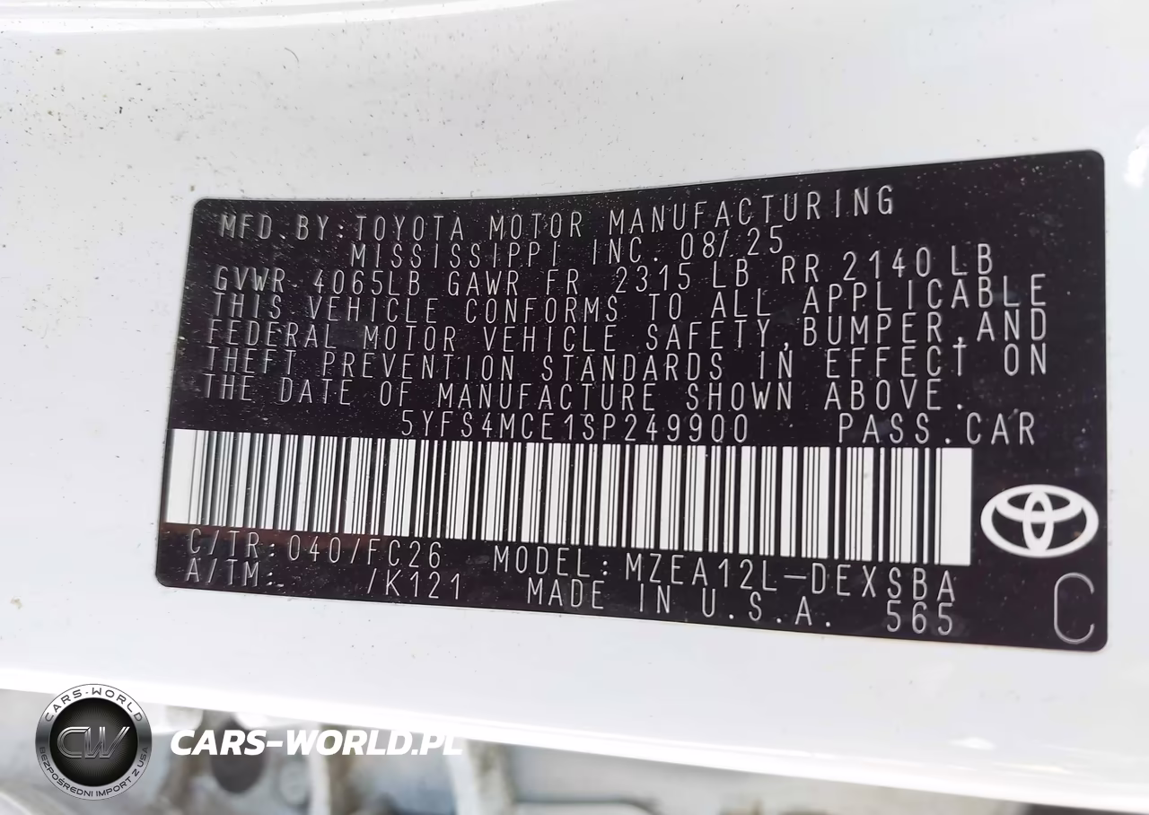 2025 Toyota Corolla Se VIN:5YFS4MCE1SP249900 - 9