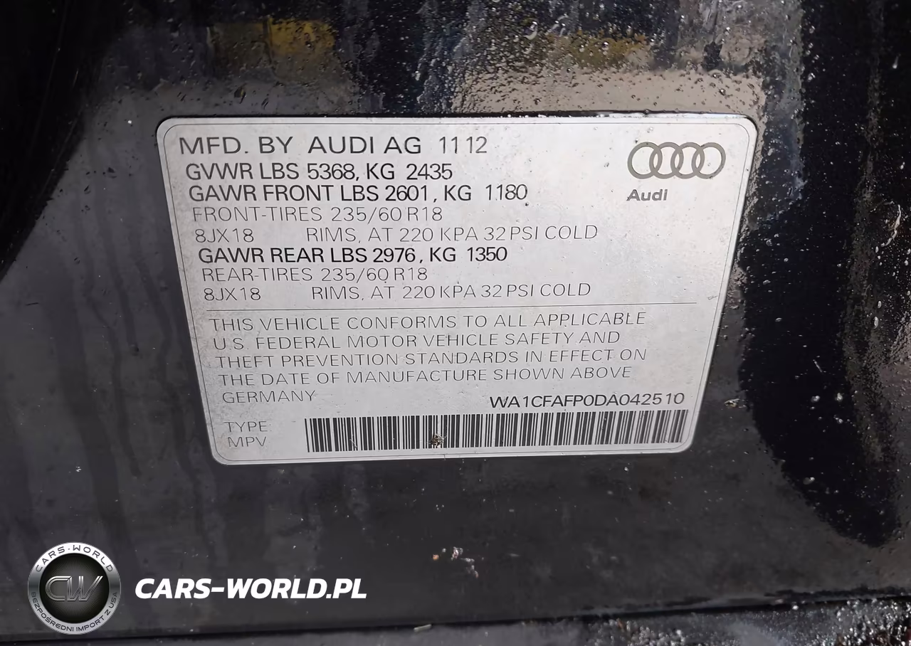 2013 Audi Q5 2.0T Premium VIN:WA1CFAFP0DA042510 - 9