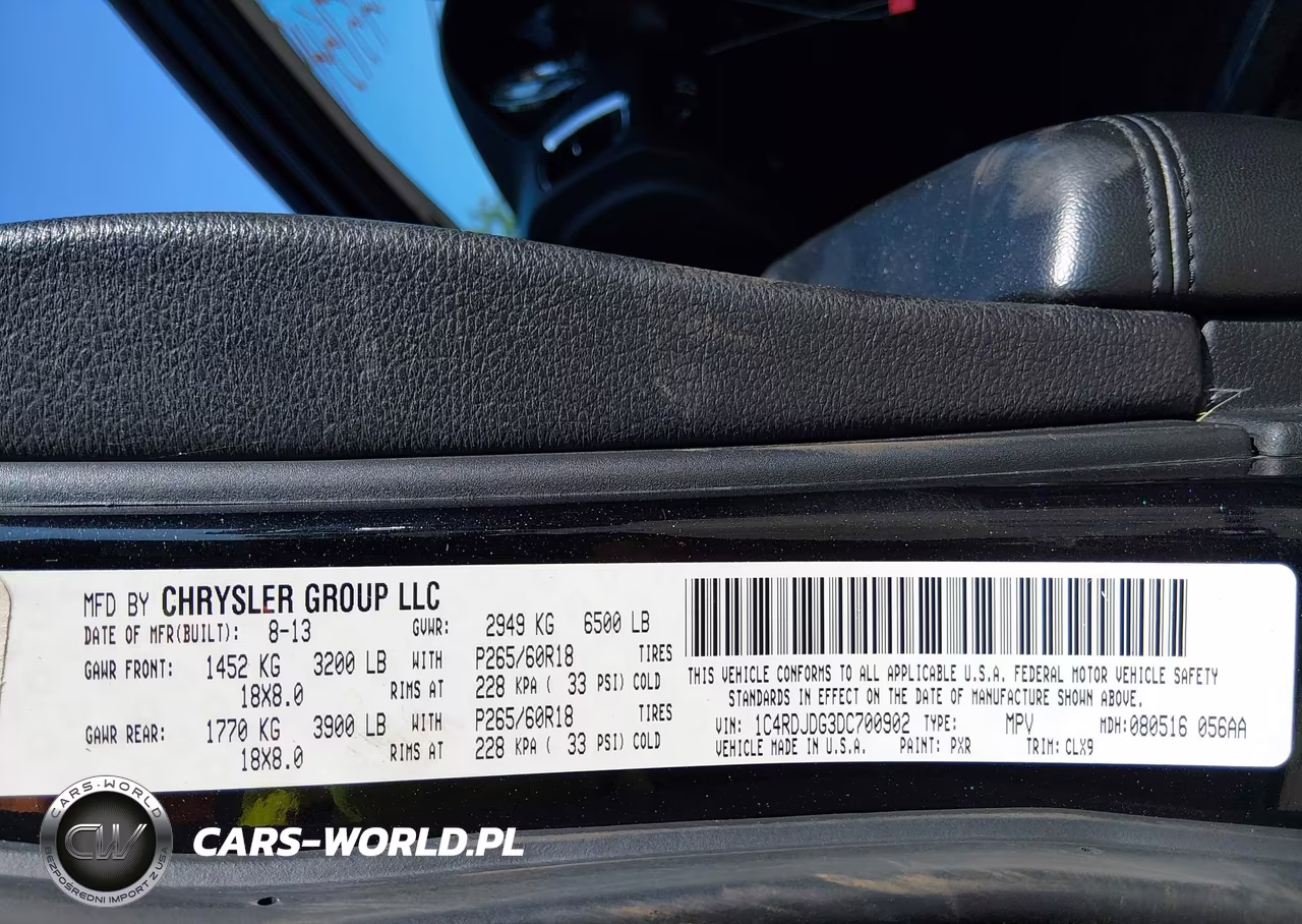2013 Dodge Durango Crew VIN:1C4RDJDG3DC700902 - 9
