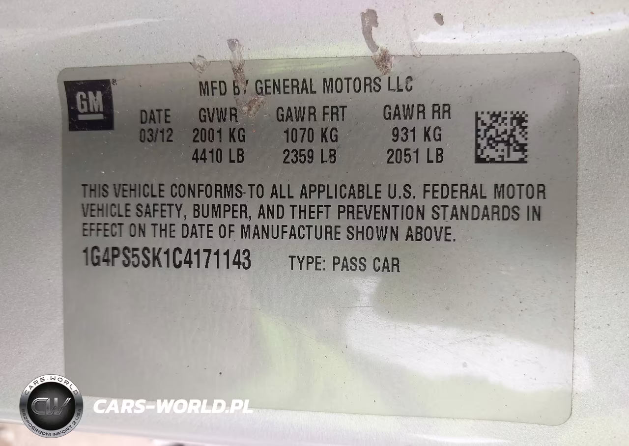 2012 Buick Verano Leather Group VIN:1G4PS5SK1C4171143 - 9