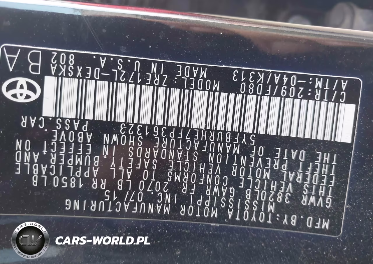 2015 Toyota Corolla S Plus VIN:5YFBURHE7FP361323 - 9