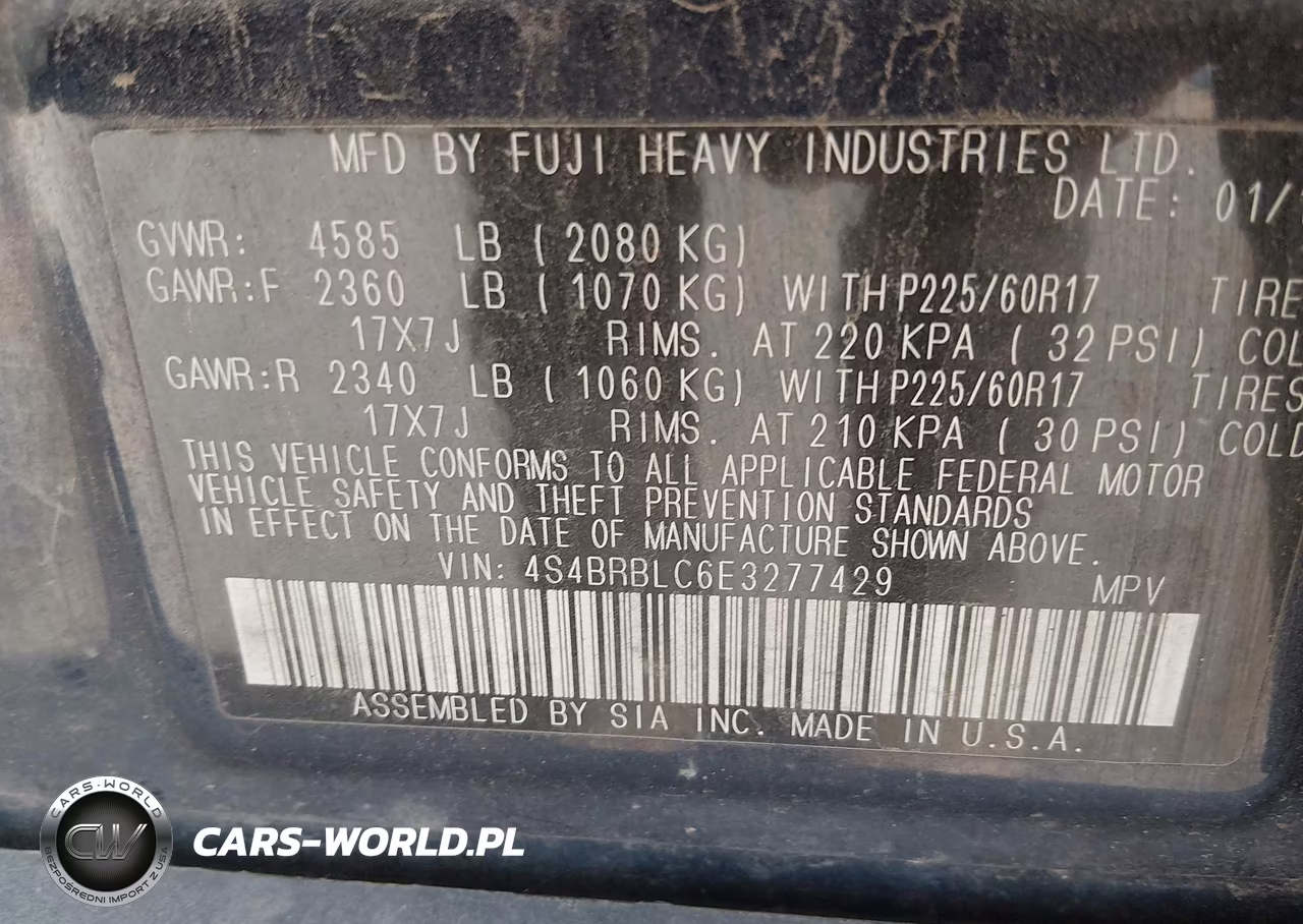 2014 Subaru Outback VIN:4S4BRBLC6E3277429 - 9