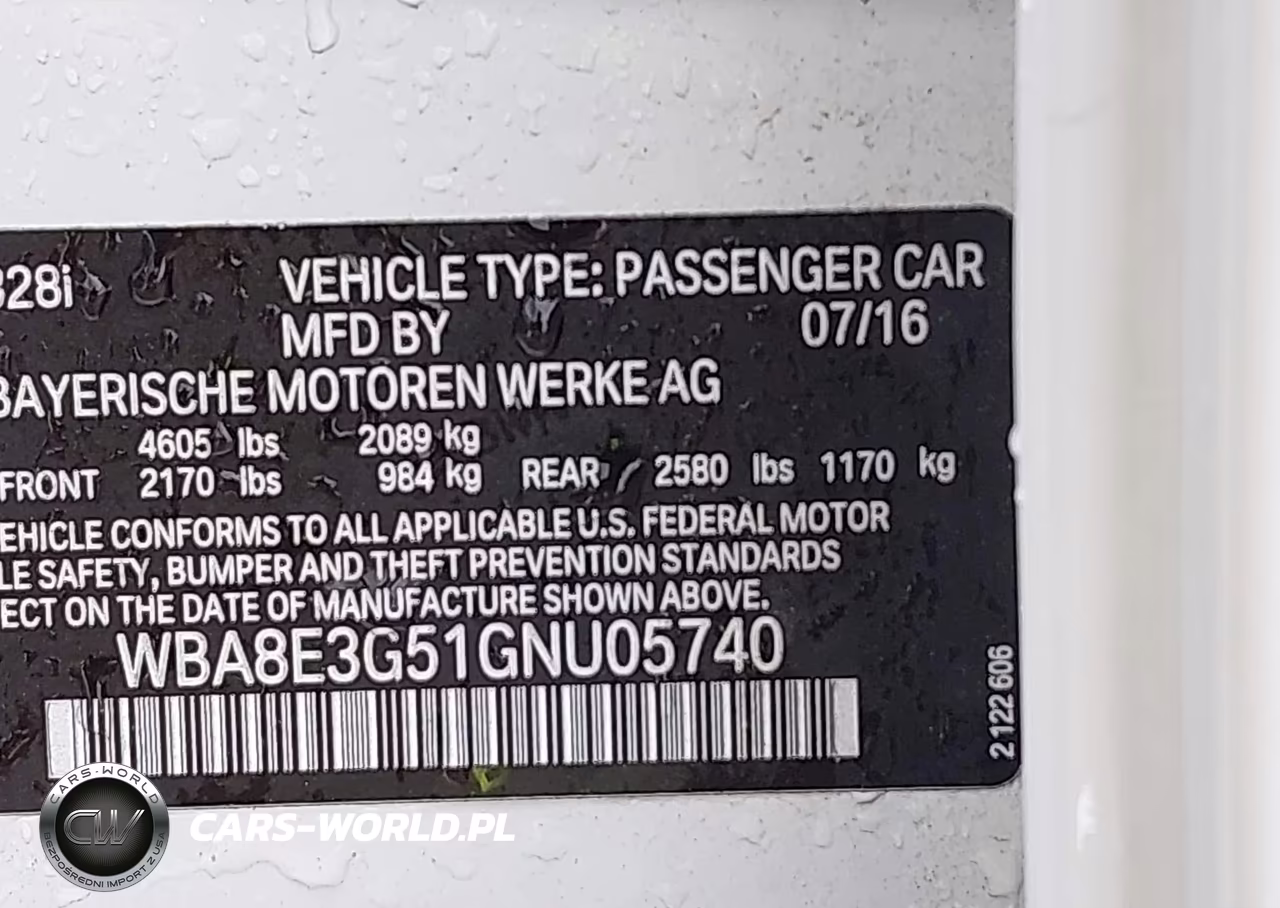 2016 BMW 328I xDrive VIN:WBA8E3G51GNU05740 - 9