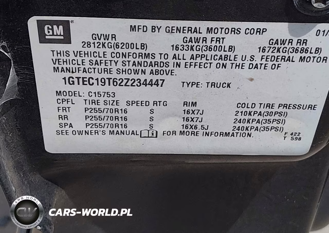 2002 GMC Sierra 1500 Sle VIN:1GTEC19T62Z234447 - 9