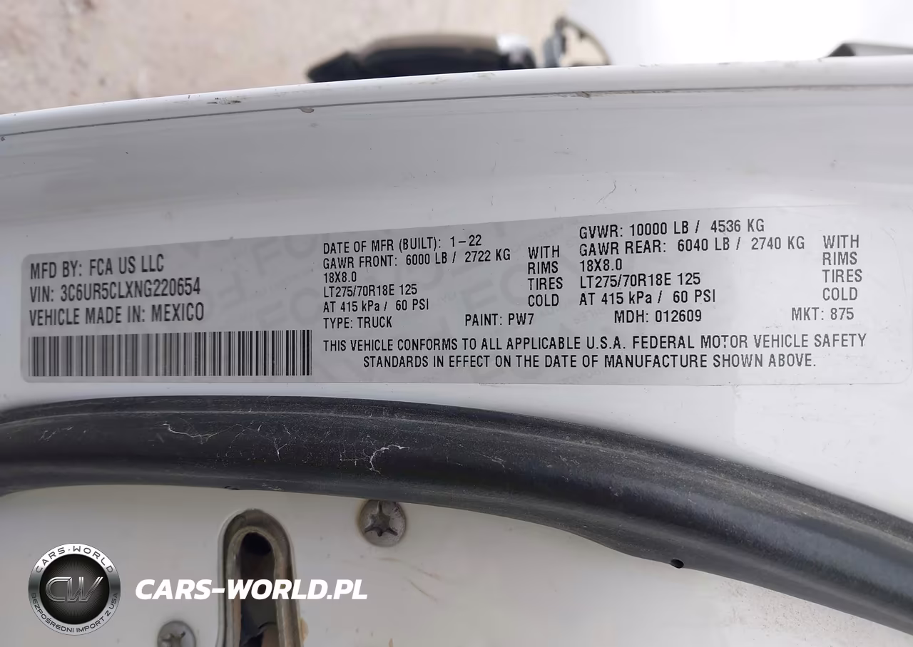 2022 Ram 2500 Tradesman VIN:3C6UR5CLXNG220654 - 9