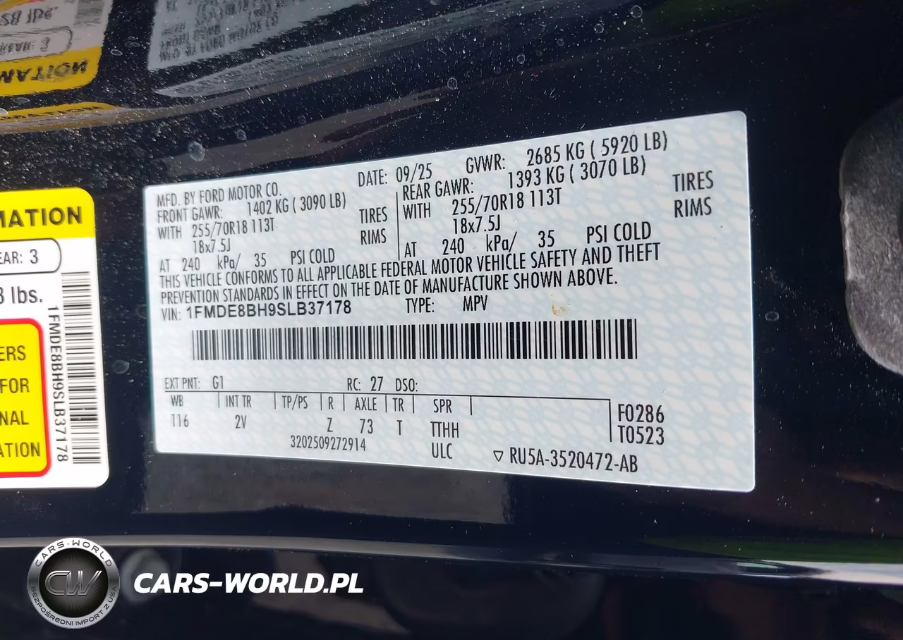 2025 Ford Bronco Outer Banks VIN:1FMDE8BH9SLB37178 - 9