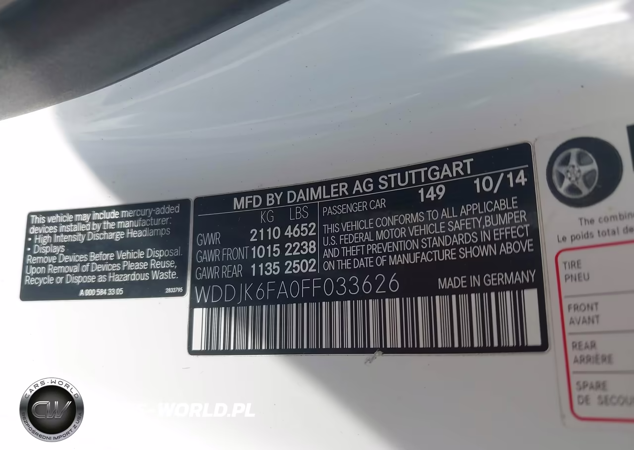 2015 Mercedes-Benz Sl 400 VIN:WDDJK6FA0FF033626 - 9