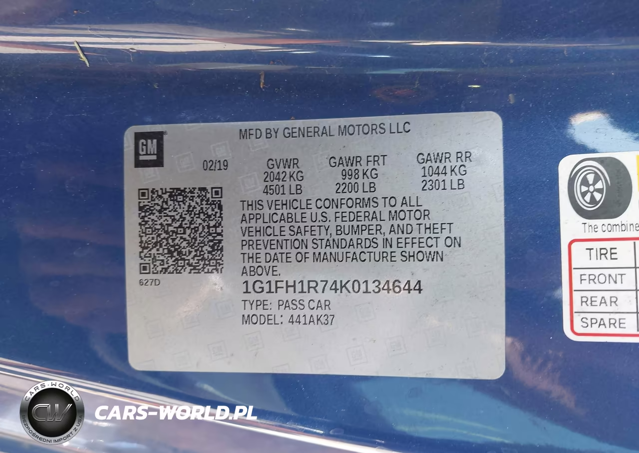 2019 Chevrolet Camaro 2Ss VIN:1G1FH1R74K0134644 - 9