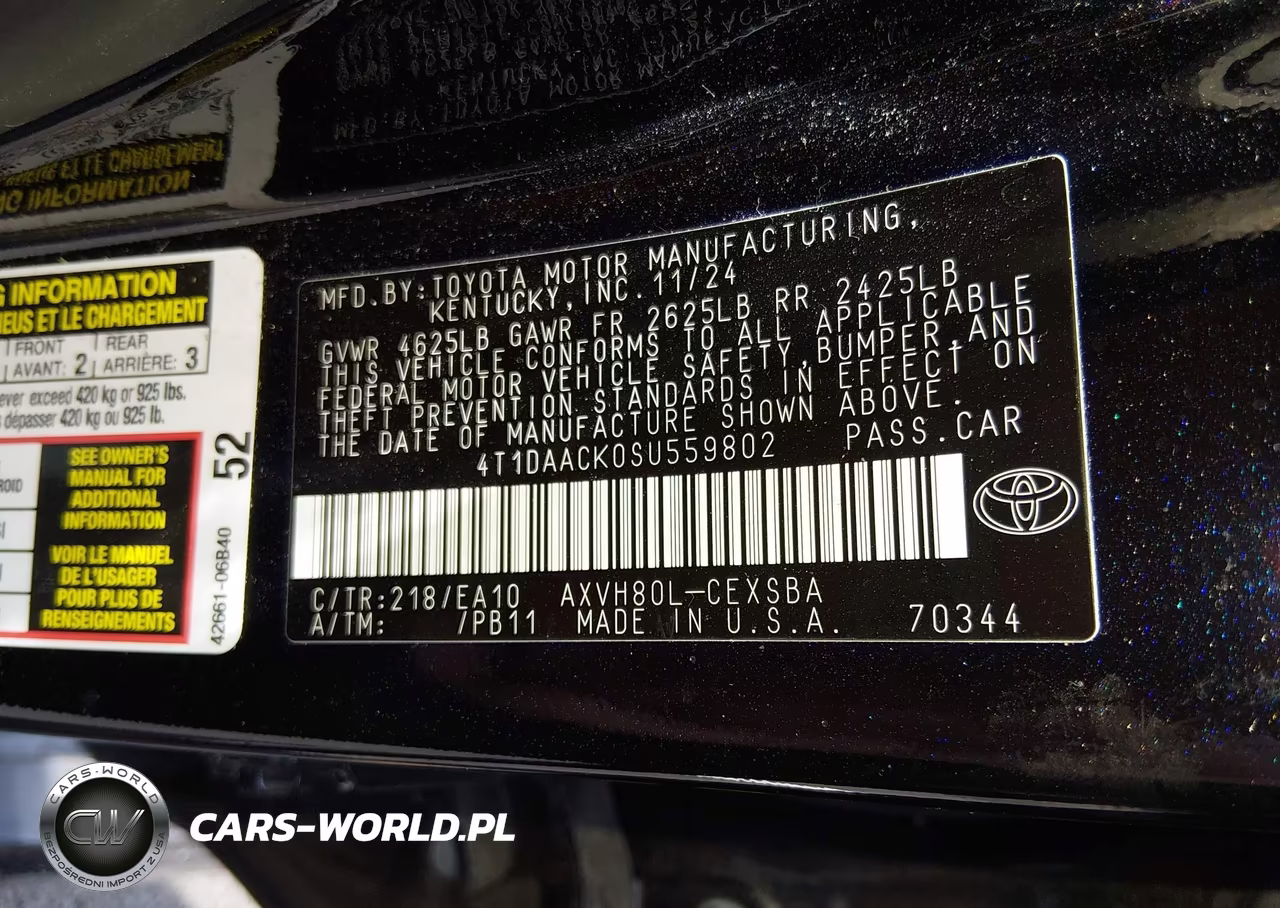 2025 Toyota Camry Se VIN:4T1DAACK0SU559802 - 9