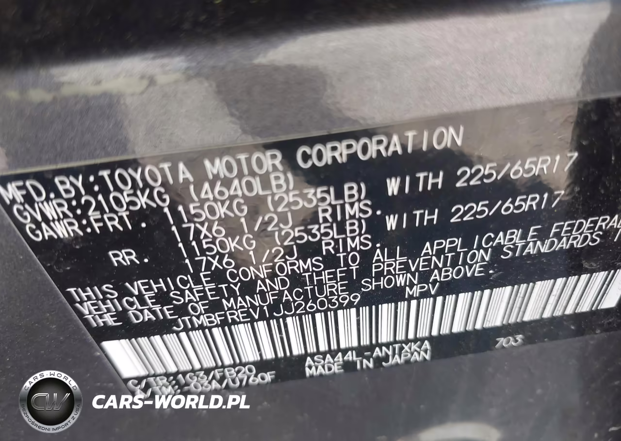 2018 Toyota Rav4 Le VIN:JTMBFREV1JJ260399 - 9