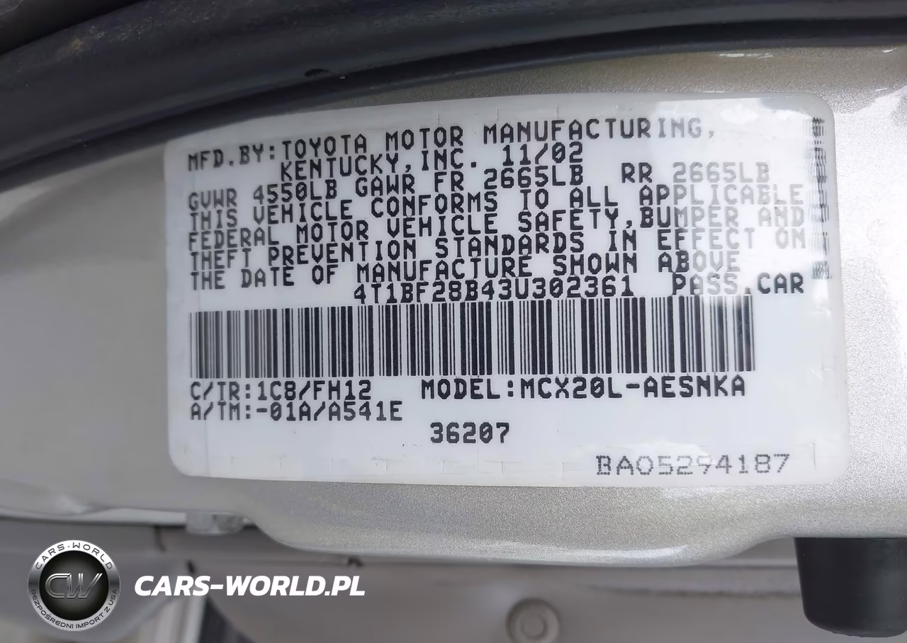 2003 Toyota Avalon Xl VIN:4T1BF28B43U302361 - 9