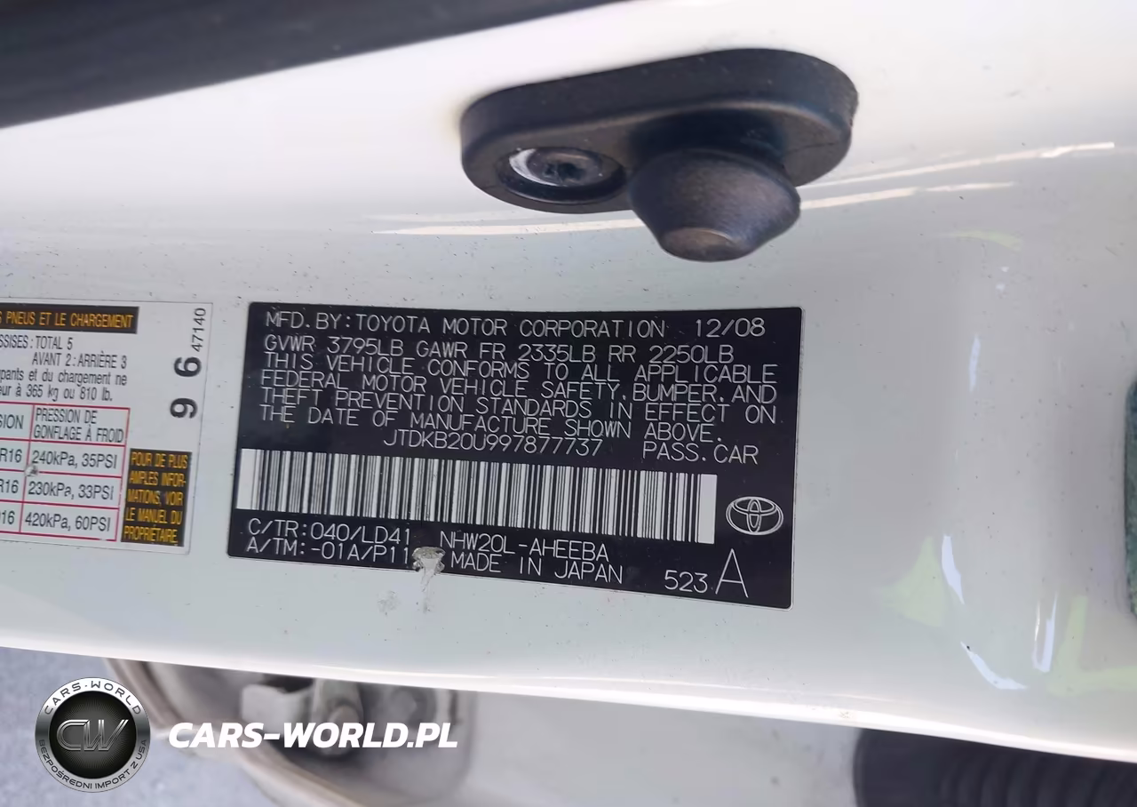2009 Toyota Prius Touring VIN:JTDKB20U997877737 - 9