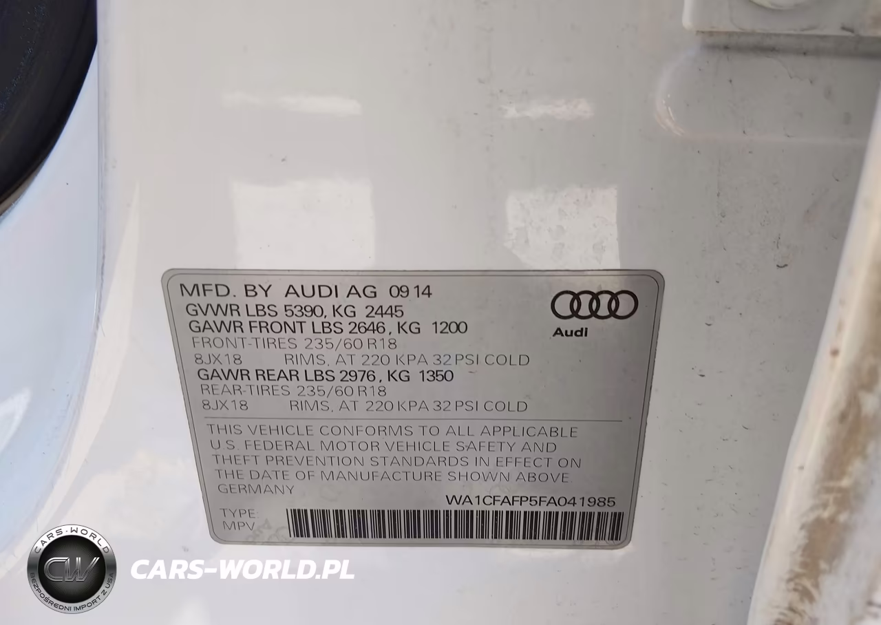 2015 Audi Q5 2.0T Premium VIN:WA1CFAFP5FA041985 - 9