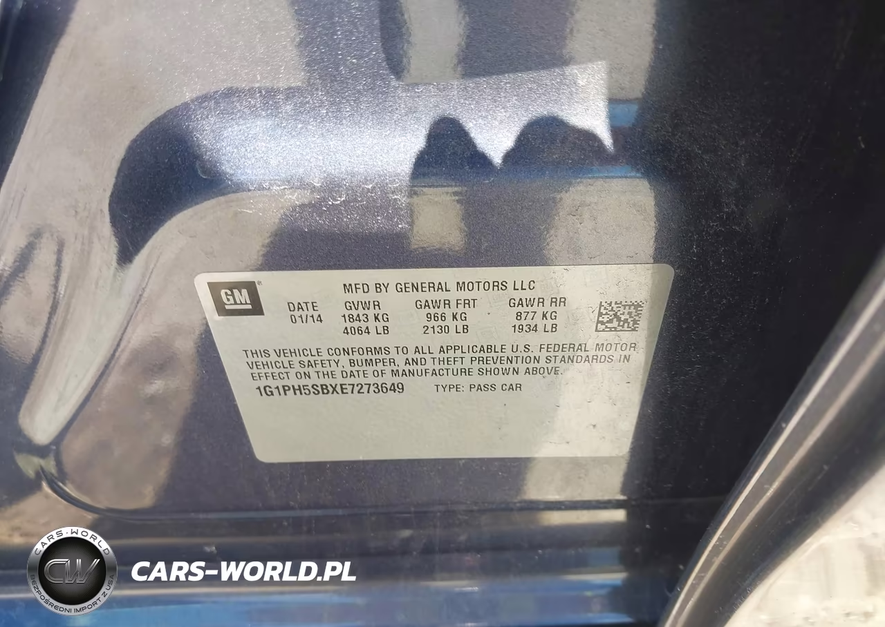 2014 Chevrolet Cruze Eco Auto VIN:1G1PH5SBXE7273649 - 9