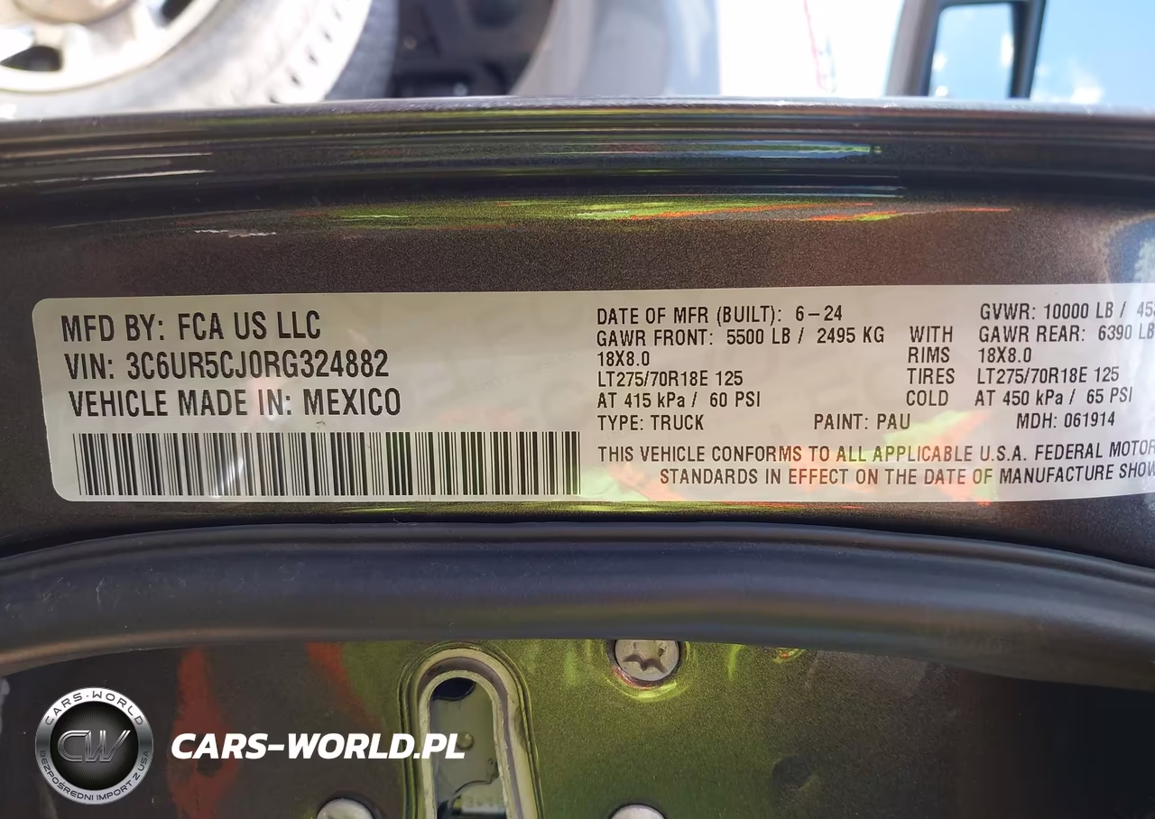 2024 Ram 2500 VIN:3C6UR5CJ0RG324882 - 9