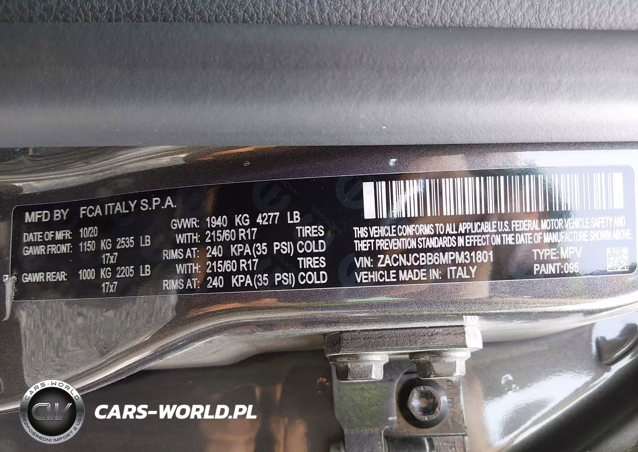 2021 Jeep Renegade Latitude Fwd VIN:ZACNJCBB6MPM31801 - 9