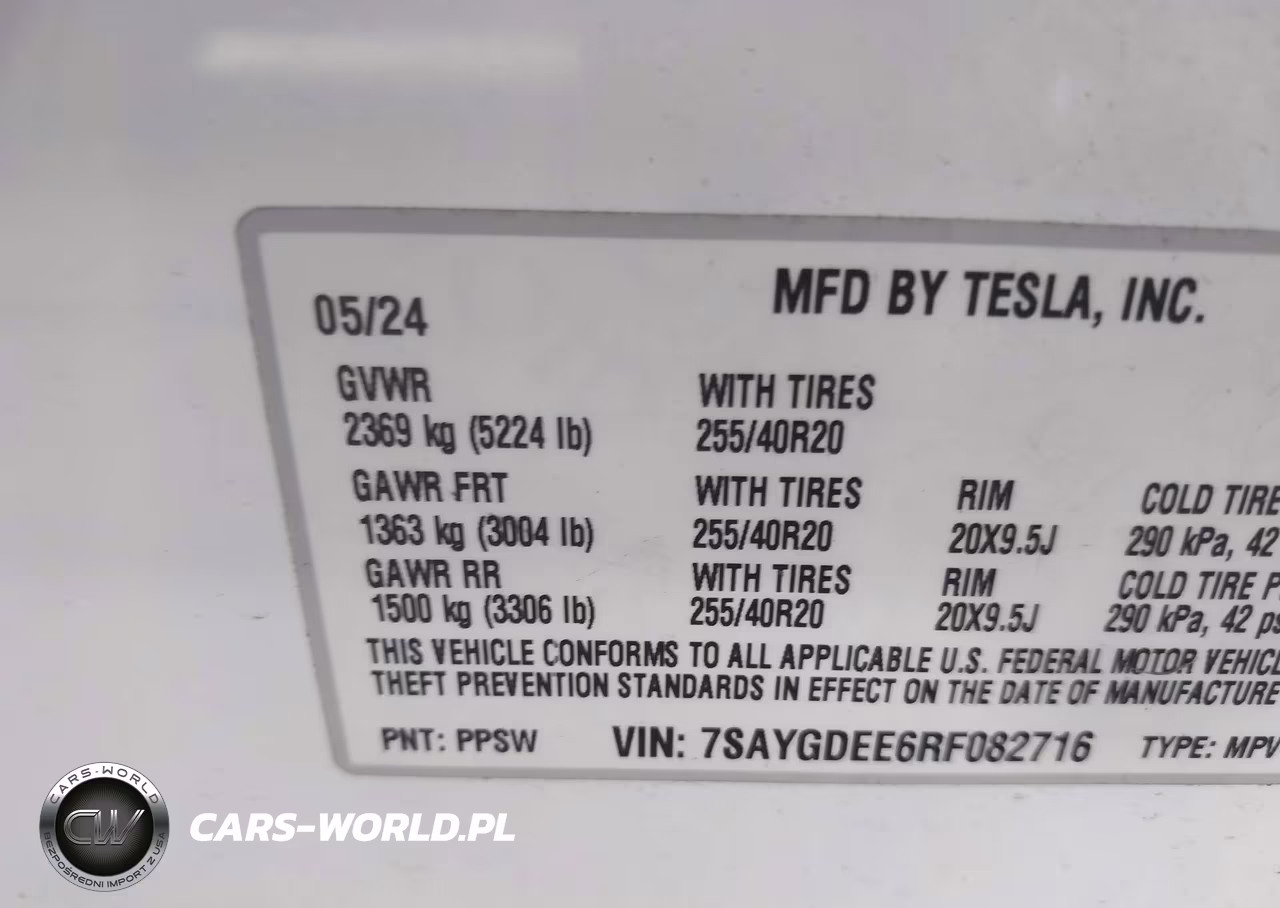 2024 Tesla Model Y Long Range Dual Motor All-Wheel Drive VIN:7SAYGDEE6RF082716 - 9