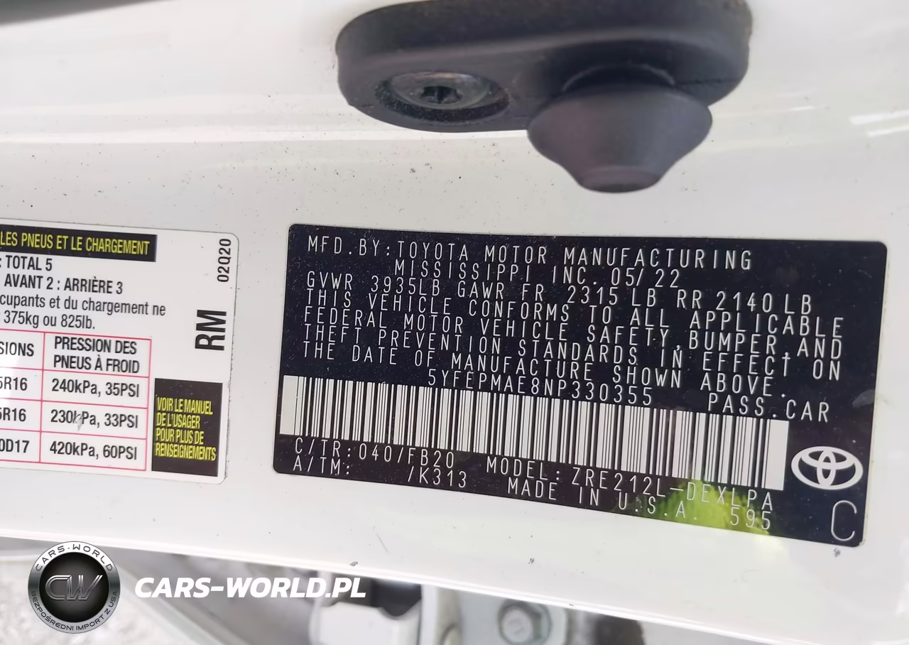 2022 Toyota Corolla Le VIN:5YFEPMAE8NP330355 - 9