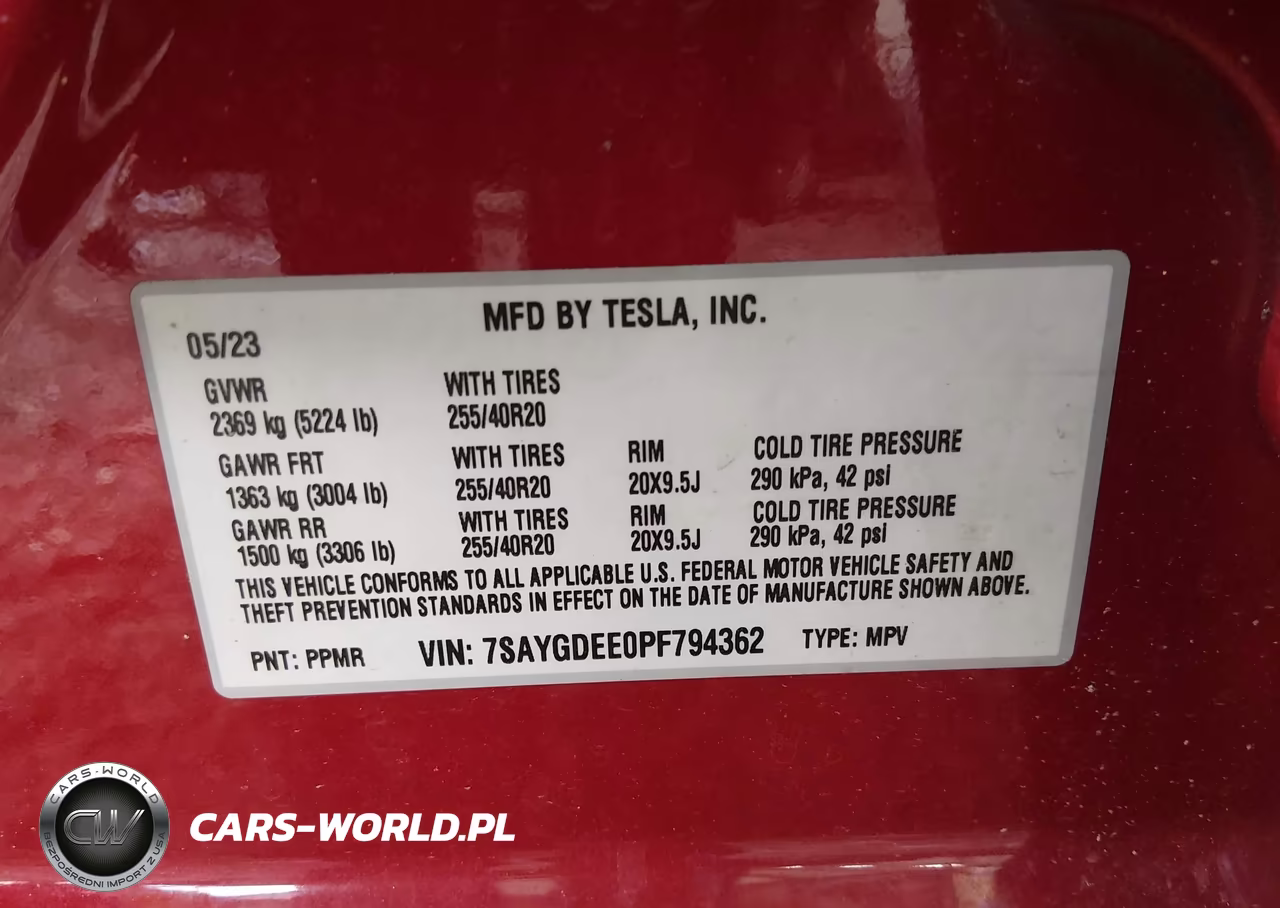 2023 Tesla Model Y VIN:7SAYGDEE0PF794362 - 9