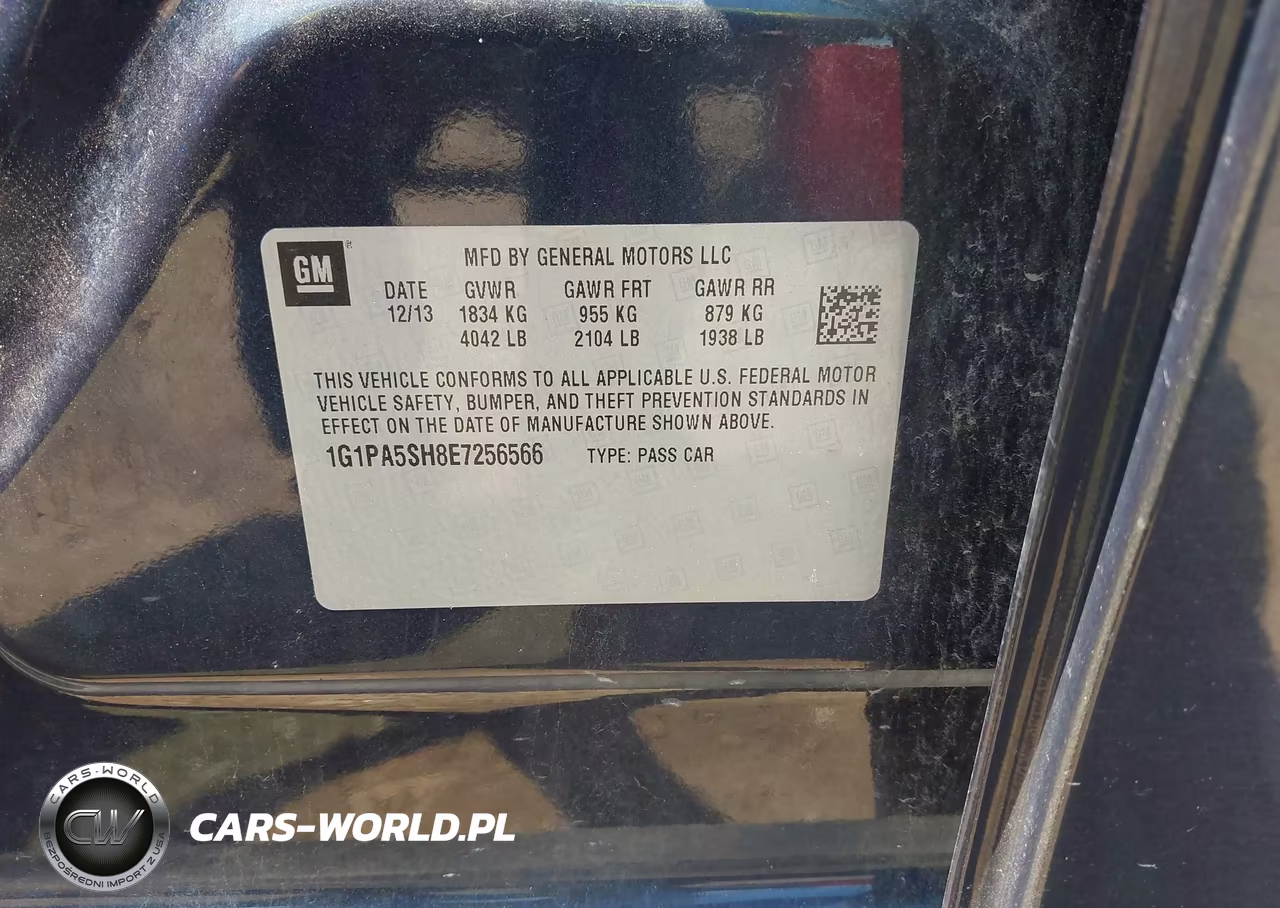 2014 Chevrolet Cruze Ls Auto VIN:1G1PA5SH8E7256566 - 9