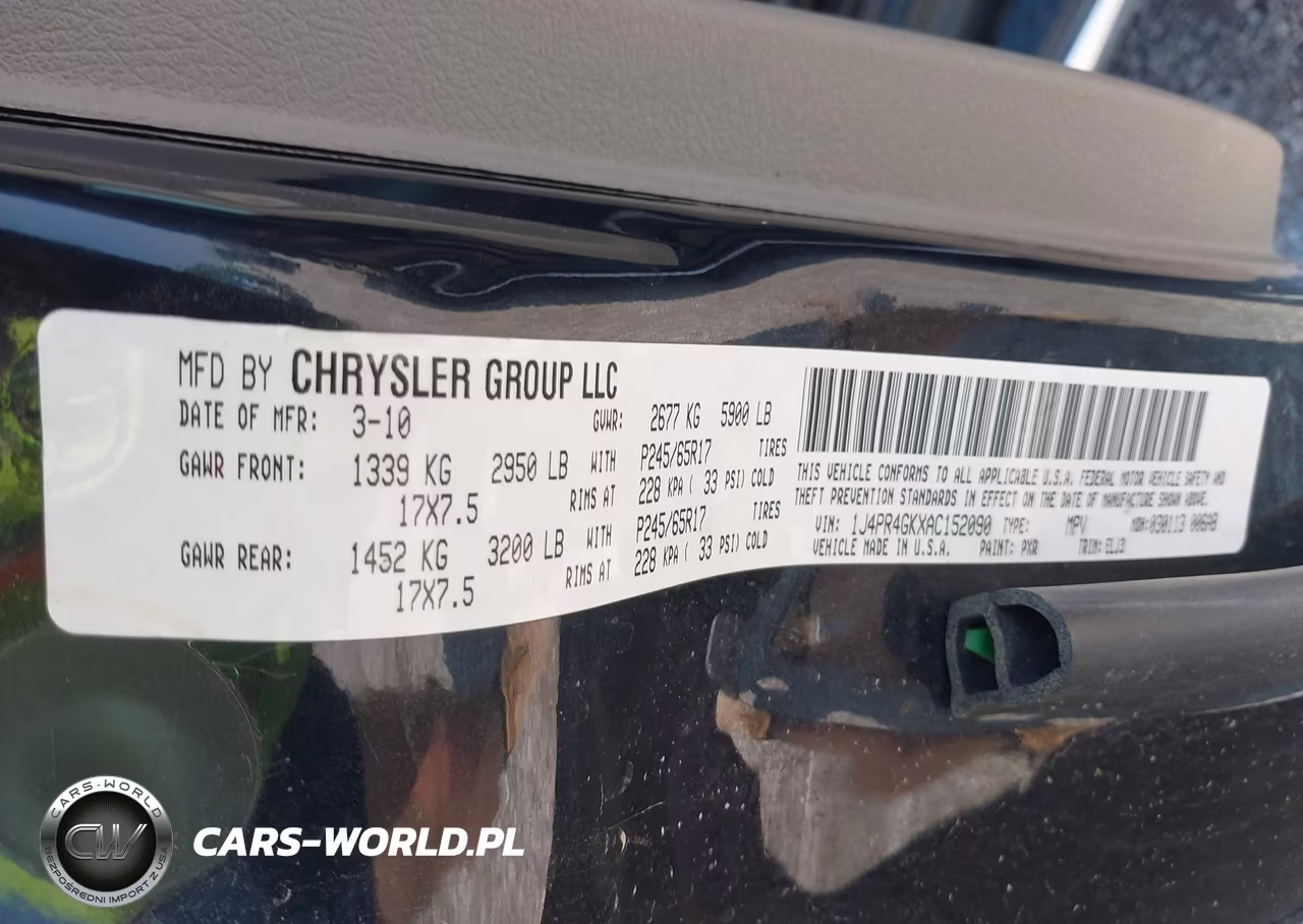 2010 Jeep Grand Cherokee Laredo VIN:1J4PR4GKXAC152090 - 9