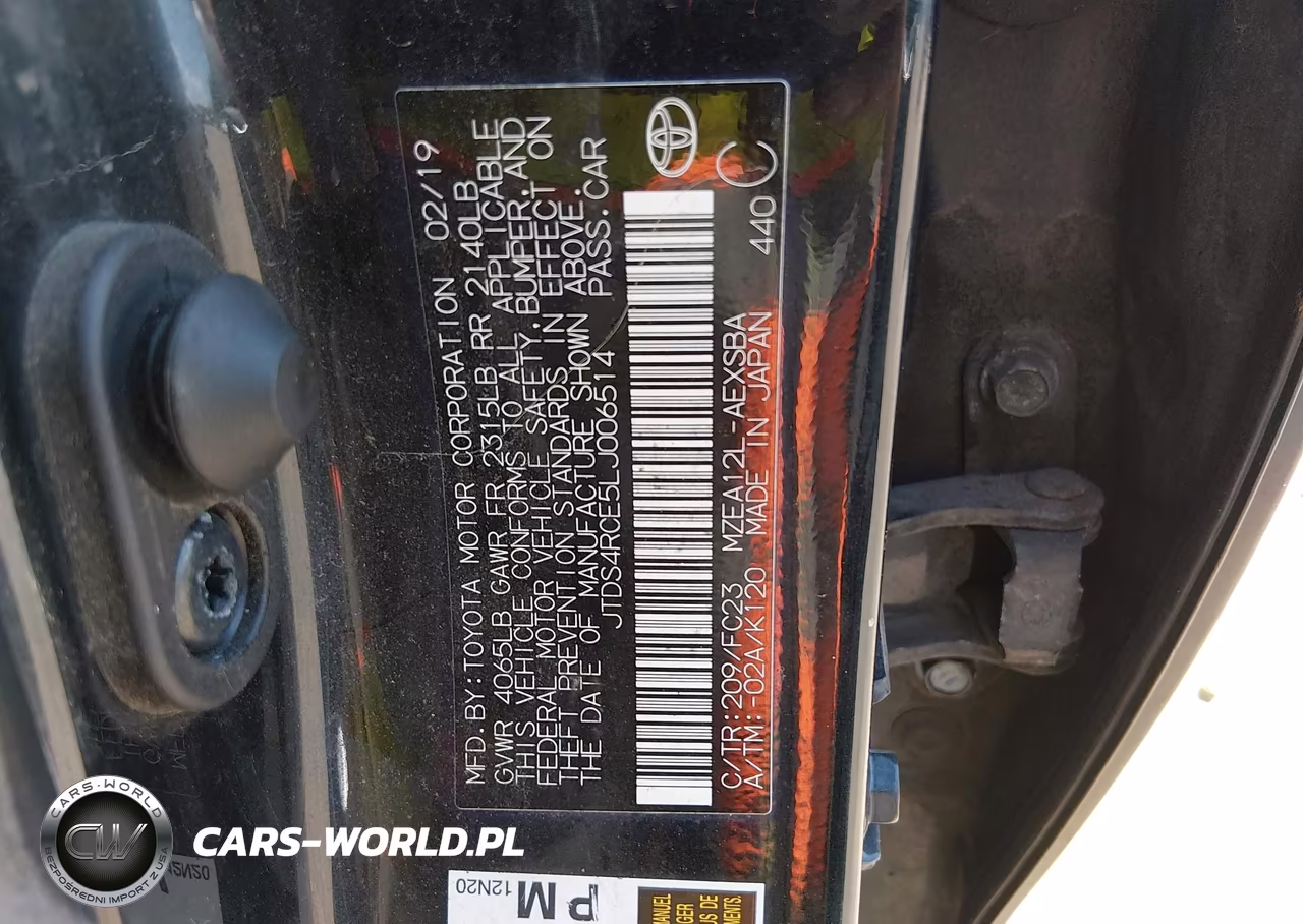 2020 Toyota Corolla Se VIN:JTDS4RCE5LJ006514 - 9