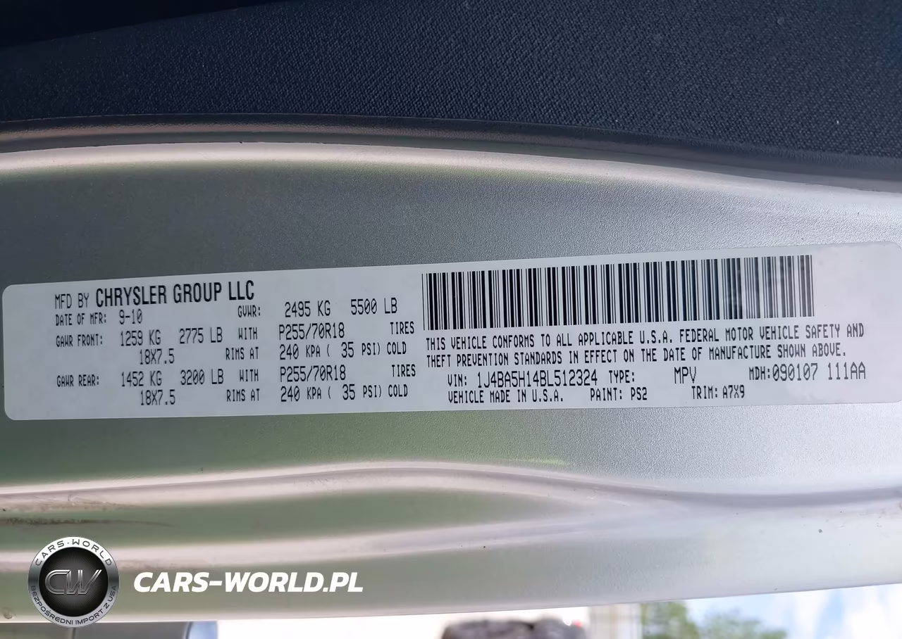 2011 Jeep Wrangler Unlimited Sahara VIN:1J4BA5H14BL512324 - 9