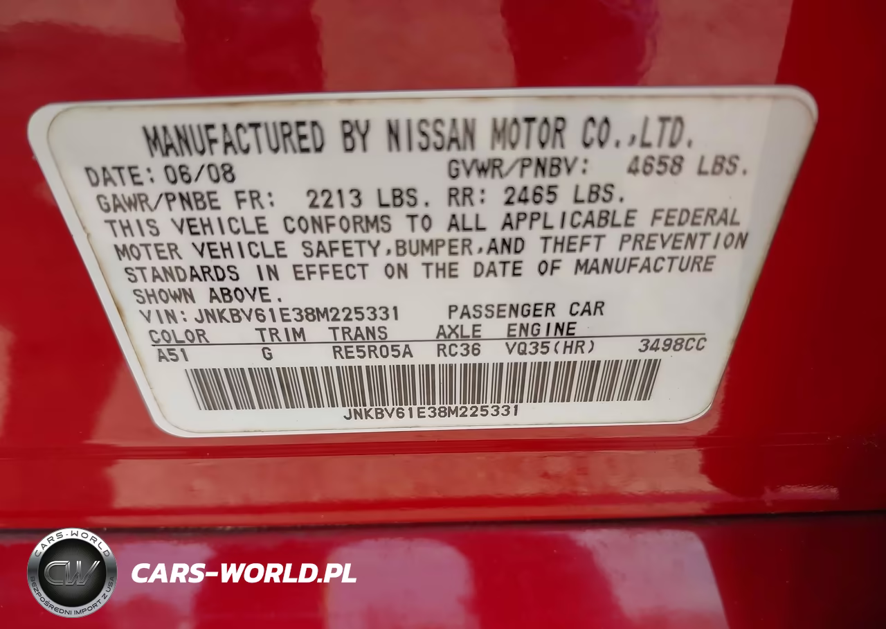 2008 Infiniti G35 Journey VIN:JNKBV61E38M225331 - 9