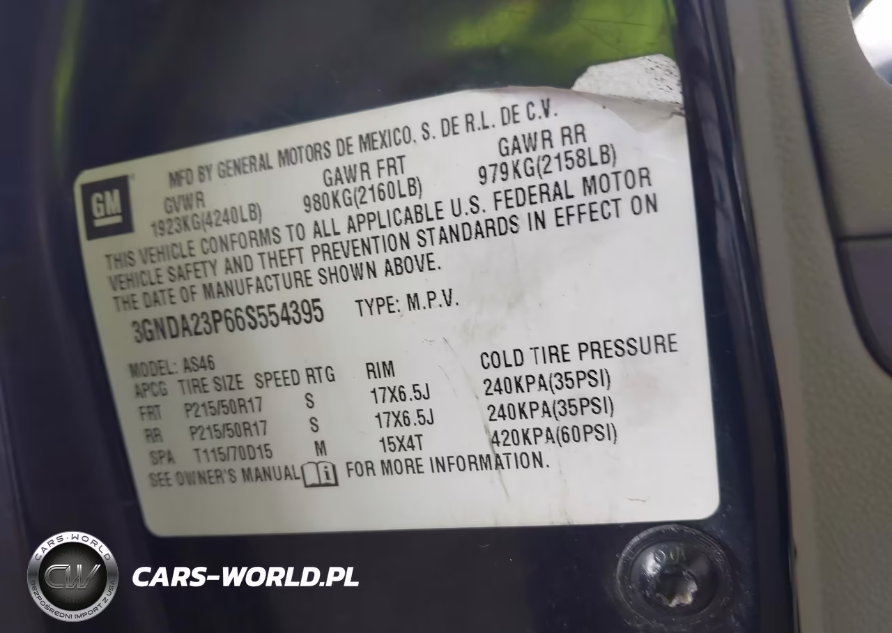 2006 Chevrolet Hhr Lt VIN:3GNDA23P66S554395 - 9
