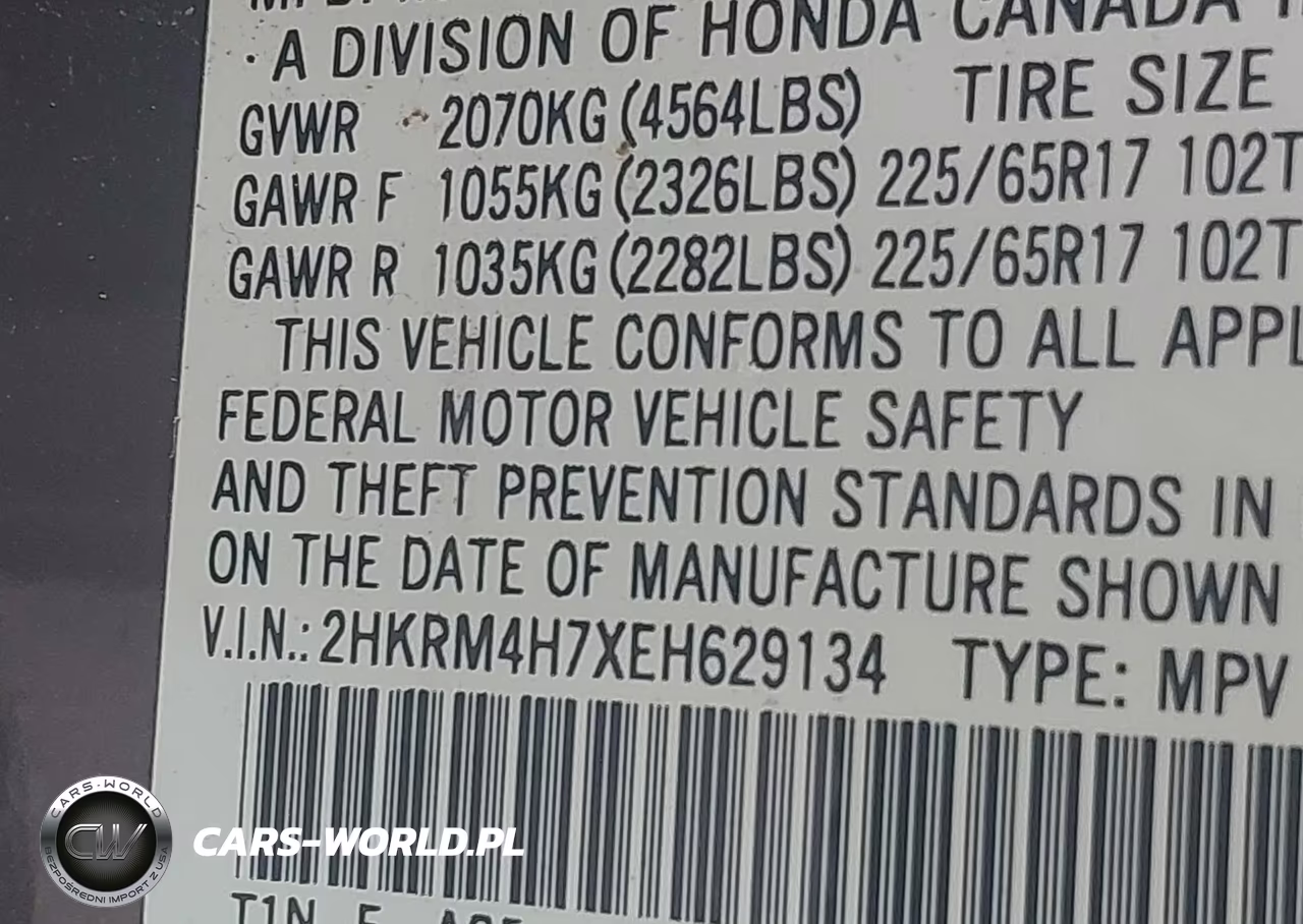 2014 Honda Cr-V Ex-L VIN:2HKRM4H7XEH629134 - 9