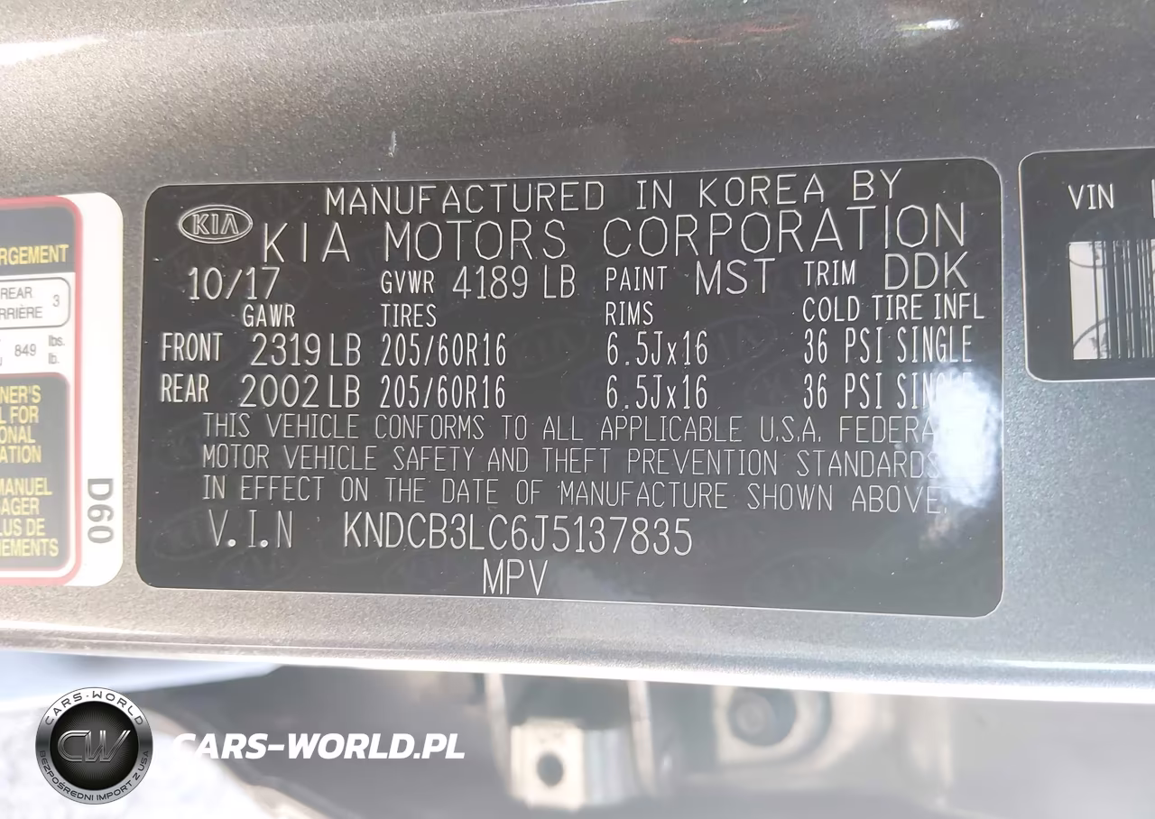 2018 Kia Niro Lx VIN:KNDCB3LC6J5137835 - 9