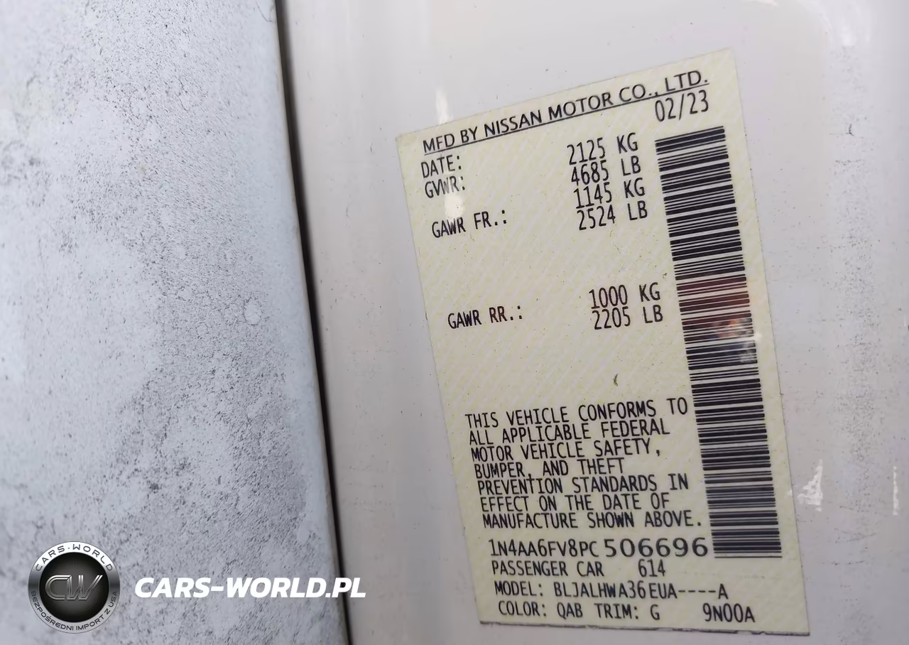 2023 Nissan Maxima Platinum Xtronic Cvt VIN:1N4AA6FV8PC506696 - 9