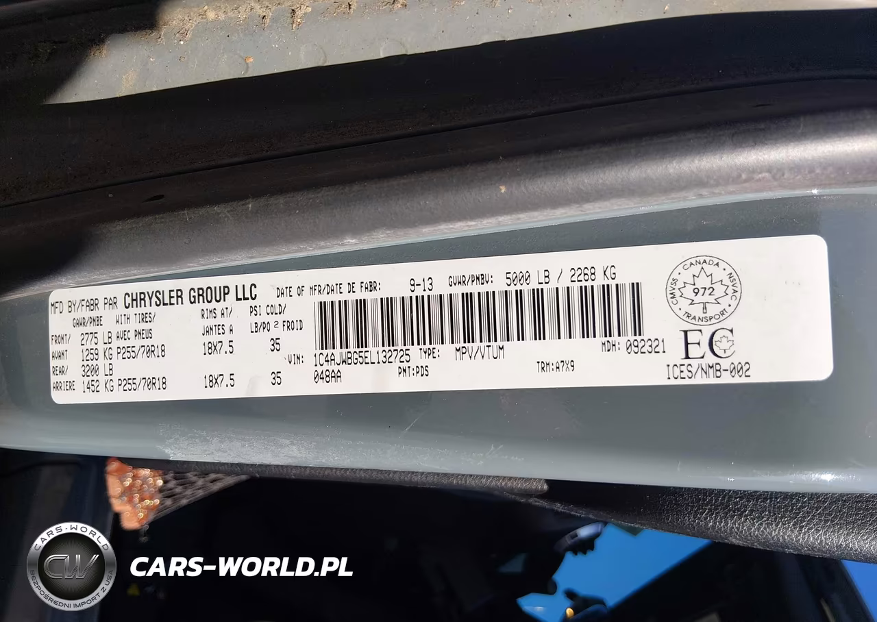 2014 Jeep Wrangler Sahara VIN:1C4AJWBG5EL132725 - 9