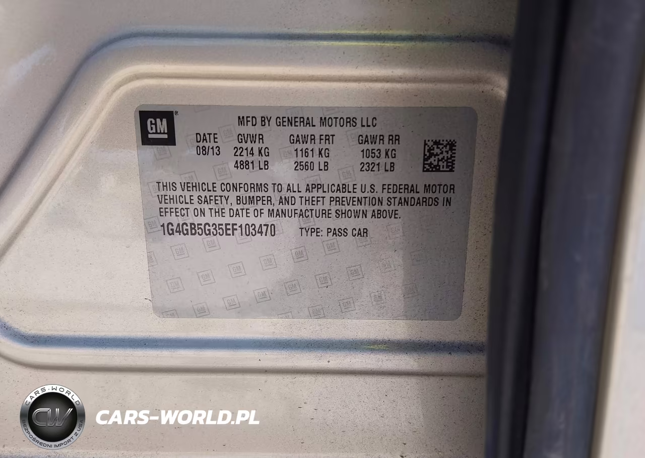 2014 Buick Lacrosse Leather Group VIN:1G4GB5G35EF103470 - 9