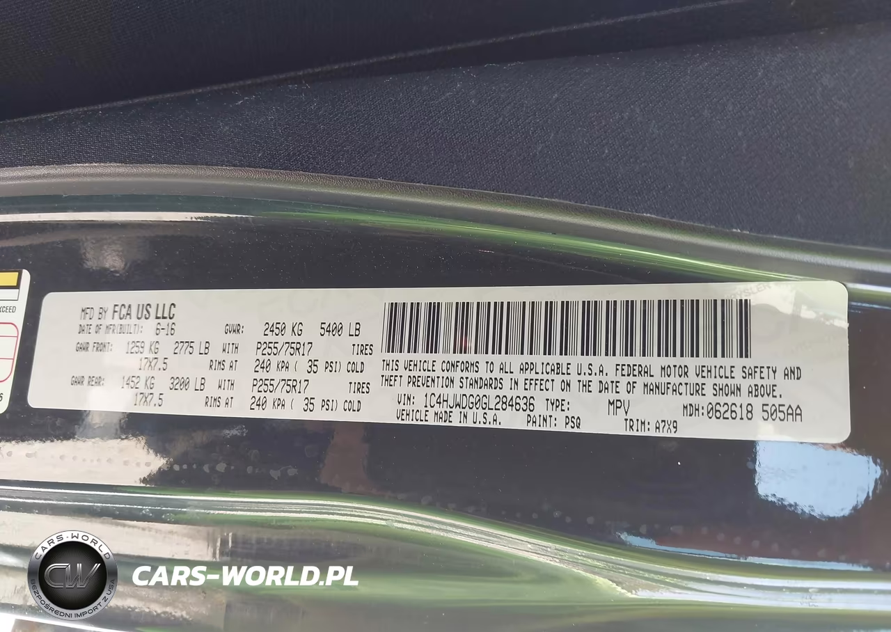 2016 Jeep Wrangler Unlimited Sport VIN:1C4HJWDG0GL284636 - 9