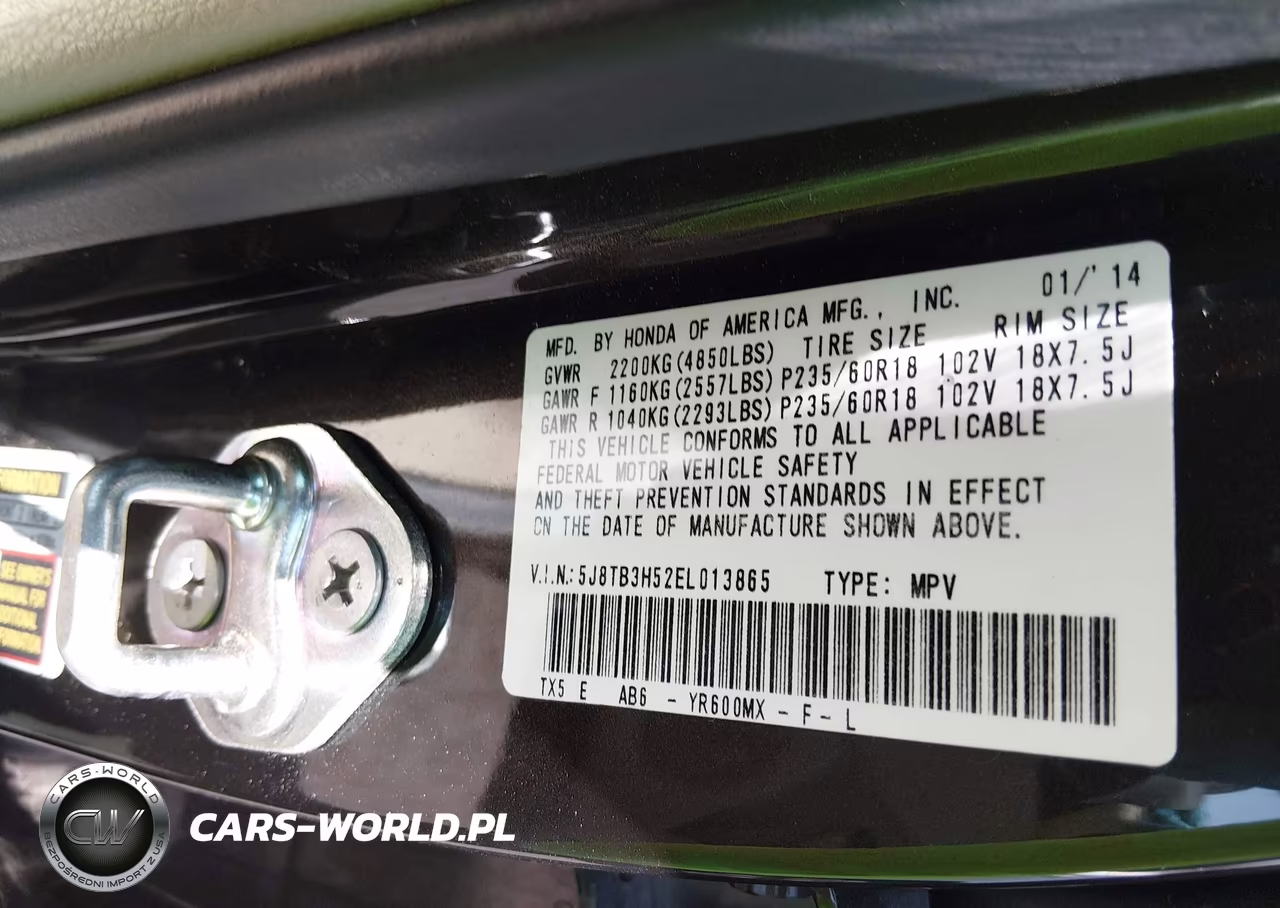 2014 Acura Rdx VIN:5J8TB3H52EL013865 - 9