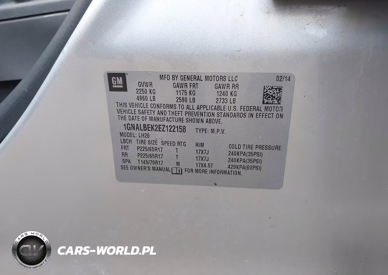 2014 Chevrolet Equinox Lt VIN:1GNALBEK2EZ122158 - 9