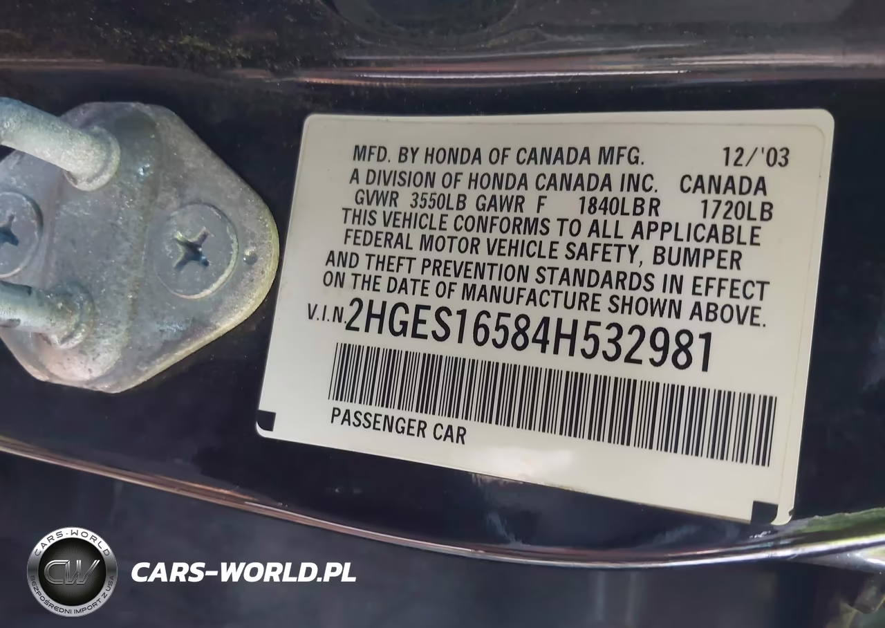 2004 Honda Civic Lx VIN:2HGES16584H532981 - 9
